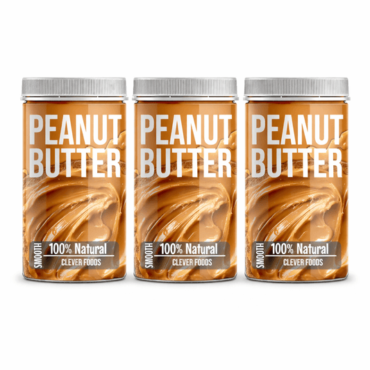 Peanut butter natural 3 pack bulk buy | Clever Foods